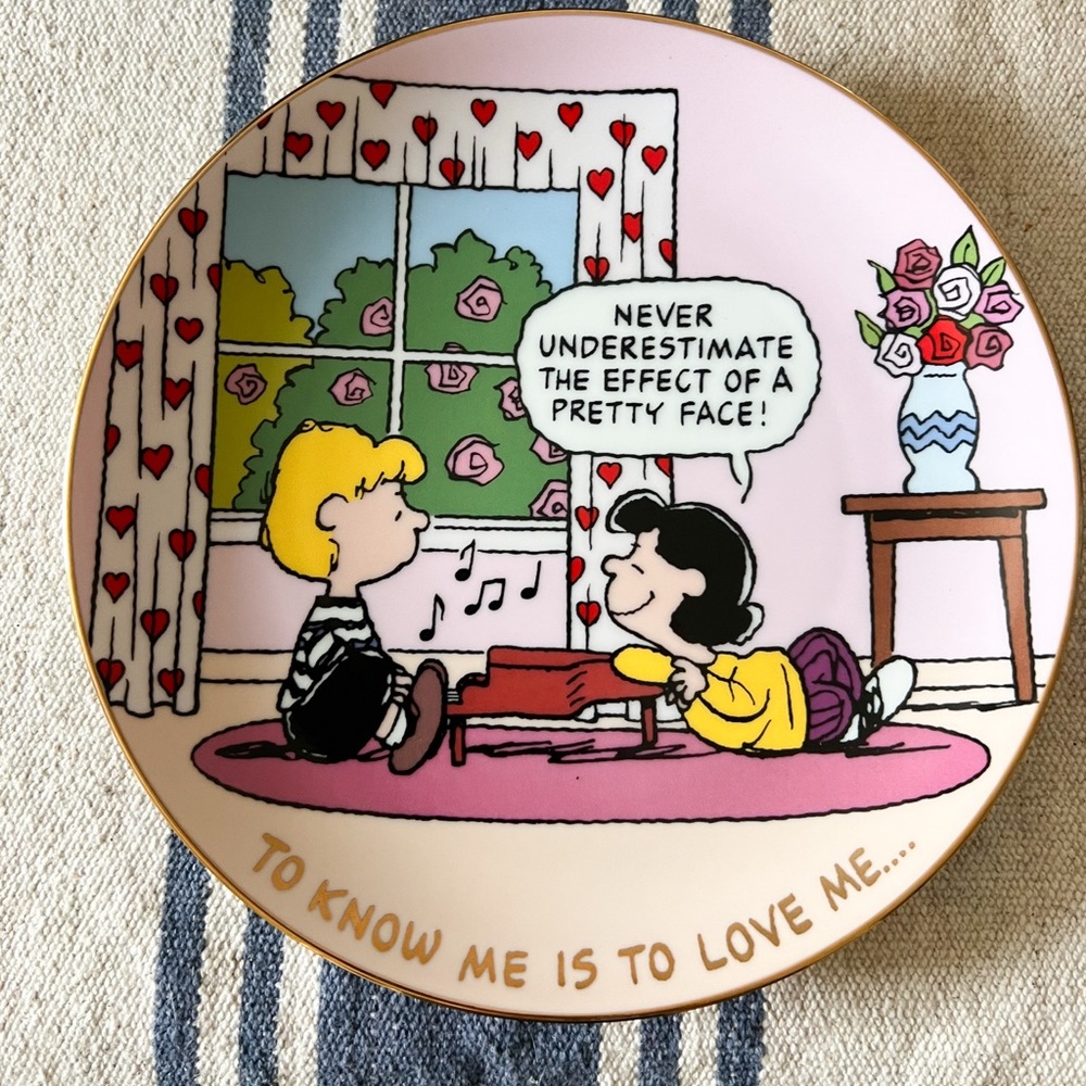 PEANUTS Snoopy Magical Moments Good Grief Danbury. Mint plate